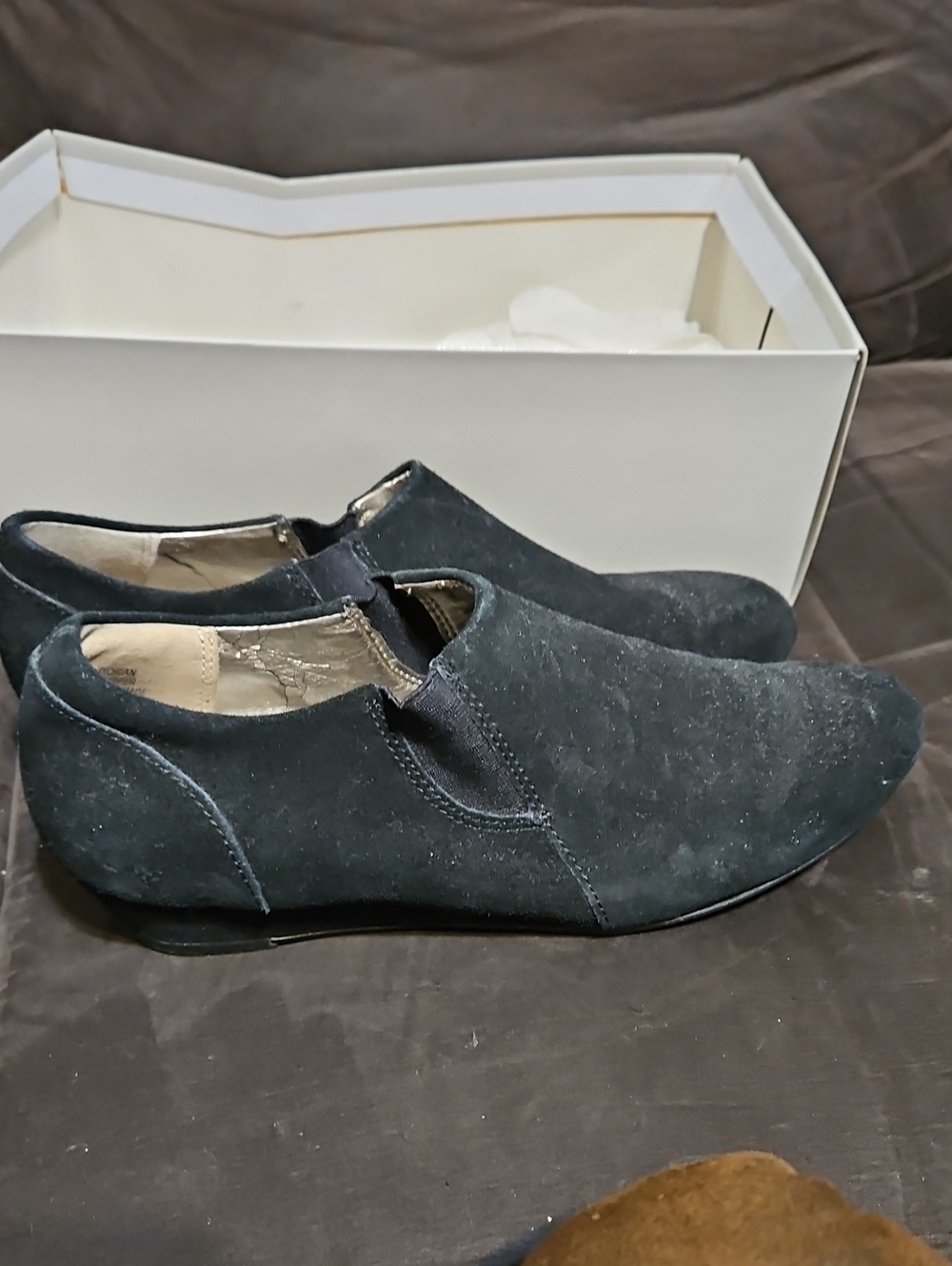 Array Women's Suede Ankle Booties - Black